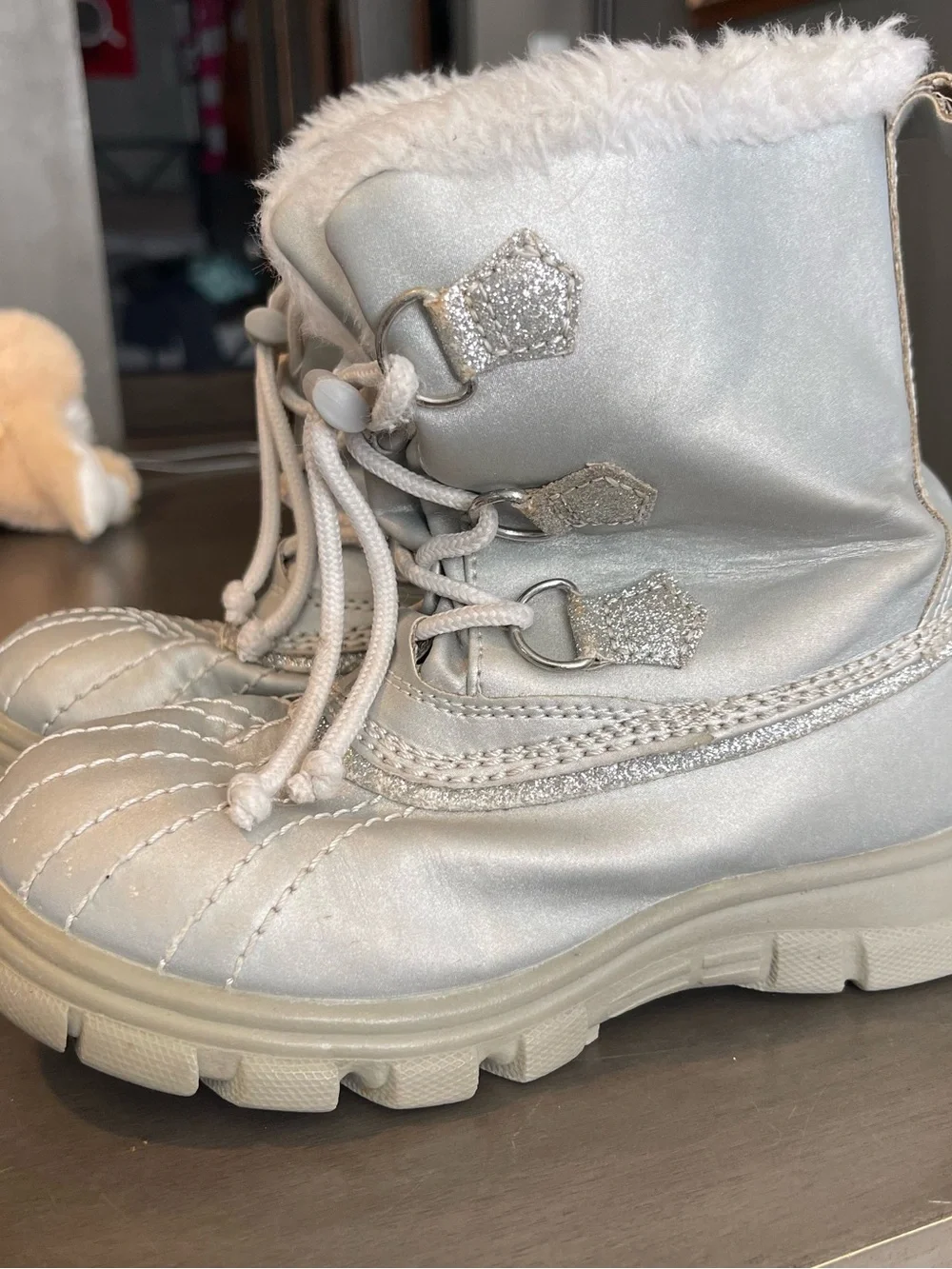 The Childrens Place metallic tread silver